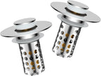 Upgraded 2pcs Bathroom Sink Stopper Drain Strainer for 1.1-1.45 Inch,Universal Pop Up Stopper with Removable Stainless Steel Filter Basket Hair Catcher,Brass Bounce Core for US Universal