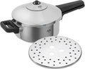 Kuhn Rikon Duromatic Stainless-Steel Saucepan Pressure Cooker - 3.7-Qt