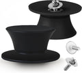 Anaeat Universal Pot Lid Replacement Knobs - Heat Resistant Silicone Pan Lid Holding Handles, Soft Non-Slip Knob for Kitchen Cookware Lid & Cover (2 Pack Black)