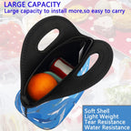 FlowFly Neoprene Kids Lunch box Insulated Soft Bag Mini Cooler Thermal Meal Tote Kit for Boys, Girls,Men,Women,School,Work, Office, Shark