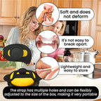 Silicone Lid Lock Strap for Crockpot Slow Cooker (6/7/8 Quart) - Universal Crockpot Lid Holder & Rubber Strap Alternative | Heat-Resistant, No-Spill Design Transport Accessories (Pink)