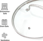 Nuwave 12pc Healthy Pots and Pan Set Non-Stick, Forged Lightweight Cookware Set, G10 Duralon Ceramic Coating, Vented Tempered Glass Lids, Induction-Ready & Works on All Cooktops, PFAS Free