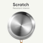 CAROTE 23pcs Tri-Ply Stainless Steel Cookware Set, Pots and Pans Set, Non Stick Induction Kitchen Cooking Sets, Nonstick Cookware Collection, Mirror Polish, Silver