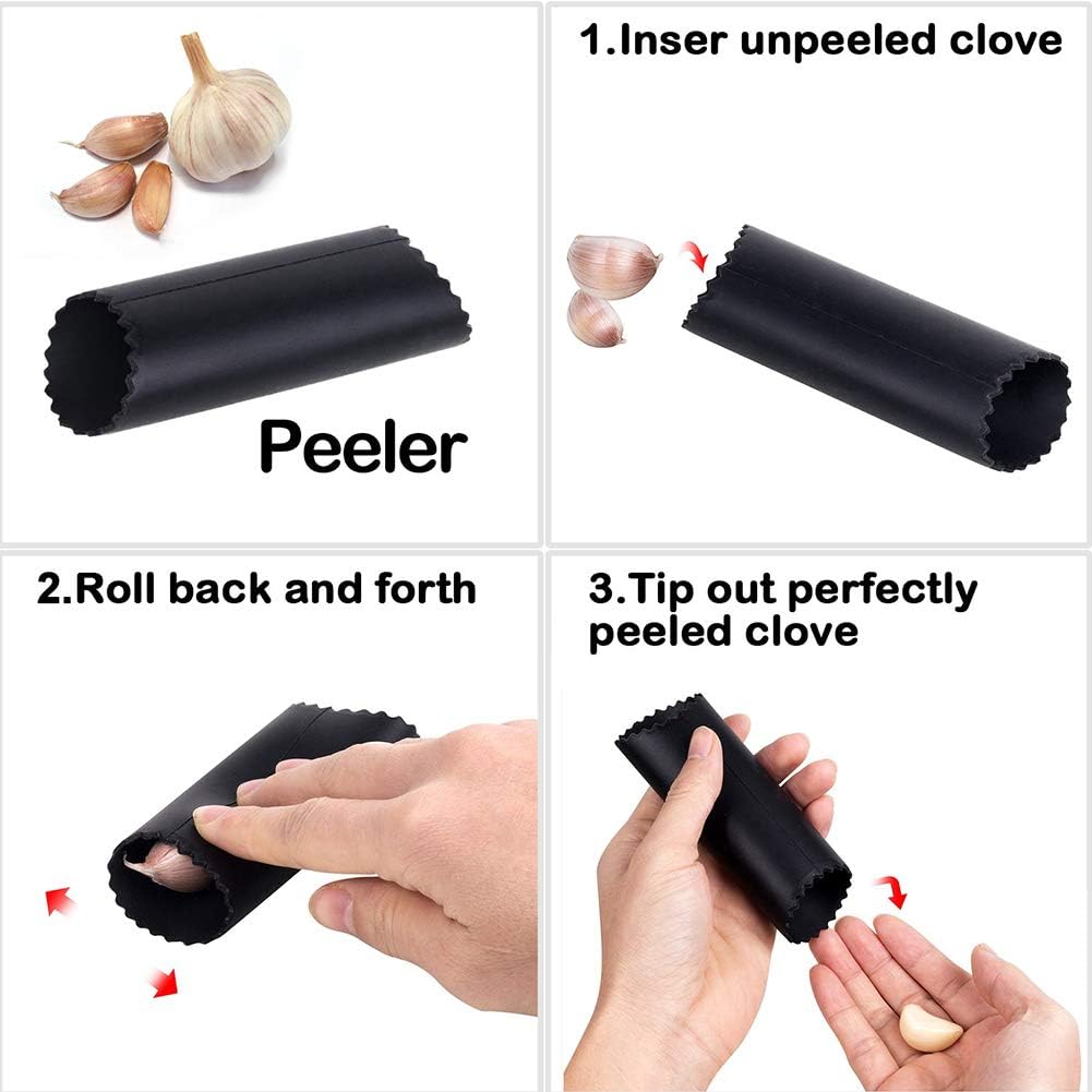 Garlic press kitchen tool garlic peeler professional ginger crusher ergonomic labor-saving crusher garlic press rocker stainless steel
