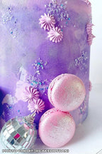 Fancy Sprinkles Unicorn Breath Fancy Sugar Pearlescent White Sugar Crystals Flecked with Blue, Purple, Pink, and Teal Sugars, and Silver Mini Edible Glitter Stars (4 OZ)