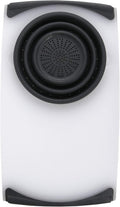 Dexas Over the Sink Poly Cutting Board with Collapsible Colander Strainer, 11.5 x 20", Natural/Gray
