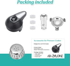 Steam Release Handle, Original Float Valve Replacement Parts with 3 Silicone Caps for Instant Pot LUX 5Qt, 6Qt,IP-LUX30, IP-LUX50, IP-LUX60 Pressure Cooker Steam Vale by ZYLONE