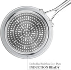TECHEF - CeraTerra Collection, 2-quart Ceramic Nonstick Saucepan with Glass Lid (PTFE, PFAS, and PFOA Free), Made in Korea (2-quart)