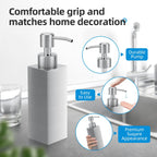 Soap Dispenser with Rust Proof Stainless Steel Pump Refillable for Bathroom and Kitchen Soap Dispenser for Essential Oils, Liquid, Lotions (8.5OZ / 250ML)