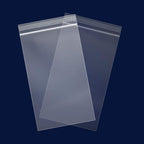 iMailer - 500 Count - 5" x 7" Small Zip Bags - Clear Reclosable Zip Plastic Poly Bags 2 Mil with Lock Seal Zipper for A2 A4 A6 Cards & Envelopes, Bakery, Cookies, Treats