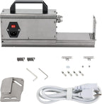 Electric Tornado Potato Slicer 3 in 1 Stainless Steel Potato Cutter Machine Curly Fries Cutting Machine Vegetables Chopper Spiral Twister Spiral Potato Chips Making Machine