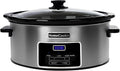 HOMECOOKIN 7-Quart Programmable Slow Cooker with Keep Warm Setting, Digital Timer - Perfect Kitchen Small Appliance for Family Dinners - Large Enough to Serve 8+ People