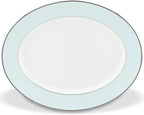 Kate Spade New York Parker Place 13" Oval Serving Platter, 3.20 LB, Blue