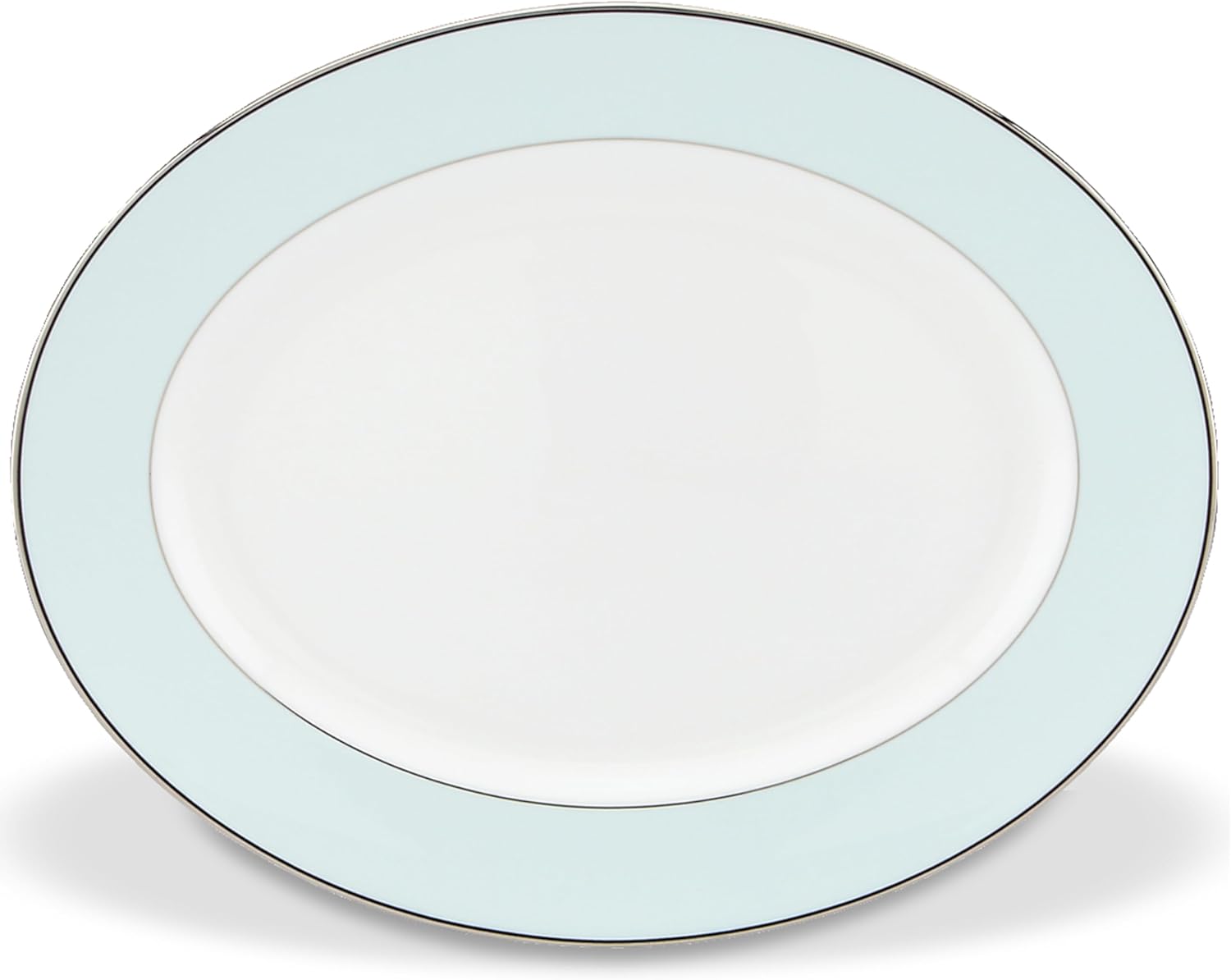 Kate Spade New York Parker Place 13" Oval Serving Platter, 3.20 LB, Blue