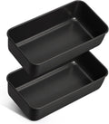 LIANYU 2 Pack Bread Loaf Pan for Baking, 9×5 Inch Nonstick Stainless Steel Bread Baking Loaf Pan, Meatloaf Tin for Homemade Banana Sourdough, Dishwasher Safe