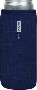 Sok It CanSok Sleeve for Beer & Soda Insulated Neoprene Cover (Blue Jean, 12oz Slim Can Sleeve)