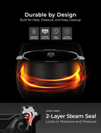 CUCKOO CRP-RT0609FB 6-Cup (Uncooked) / 12-Cup (Cooked) Twin Pressure Rice Cooker & Warmer with Nonstick Inner Pot, 14 Menu Options, Safe Steam Release, 3 Voice Guide, Auto Clean (Black)