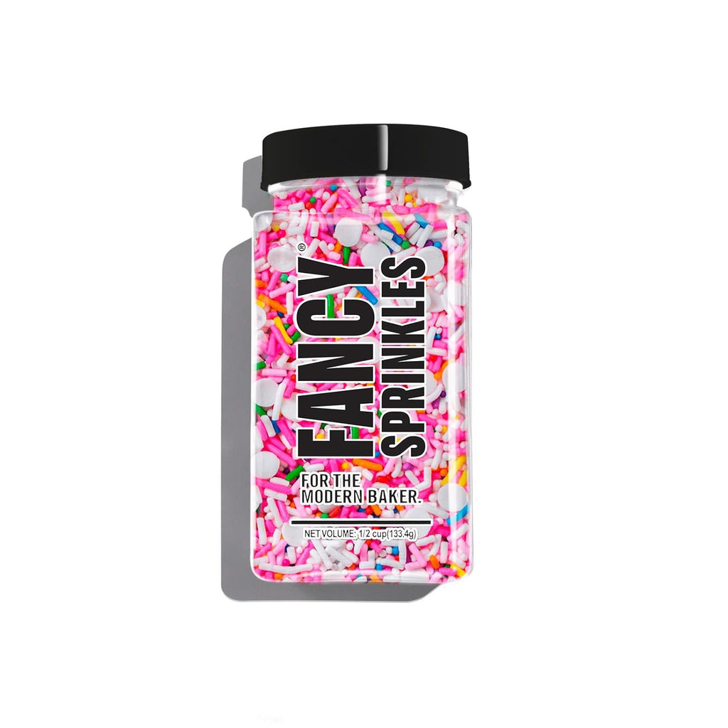 Fancy Sprinkles Animal Crackers Sprinkles, Real Sugar, For Ice Cream, Cookies, Cakes, Cupcakes, Dessert Decorating, Pink & Rainbow Sprinkles (0.5c)