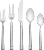 Kate Spade New York Fair Harbor Flatware Set, 18/10 Stainless Steel, 45-Piece