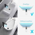 KAIYING Pop Up Drain, Bathroom Sink Drain Stopper with Overflow, Vessel Sink Drain Assembly with Detachable Basket Stopper, Anti-Explosion and Anti-Clogging Drain Strainer (Matte Black)