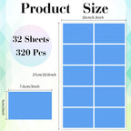 STARLIBOO Colored Labels Stickers, 3 x 2 Inch Rectangular Moving Labels for Boxes, 8 Colors Large Moving Stickers- 320 Pack