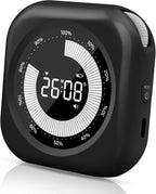 Visual Timer for Kids, 10 Hours Countdown/Up, with Rechargeable, 3 Volume Levels，3 Brightness Display, and Magnetic, Homeschool Study Tool, Large Digital Timers for Classroom, Kitchen