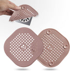 Drain Cover Hair Catcher Drain Plug Hair Stopper Drain Protector for Shower Bathroom Accessories Bathtub Lotus Pink 2 Pack