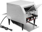 Commercial Conveyor Toaster 300 Slices/Hour Stainless Steel Conveyor Restaurant Toaster 1900W Countertop Electric Industrial Toasters w/Double Heating Tubes for Bun Bagel Bread Baked Food