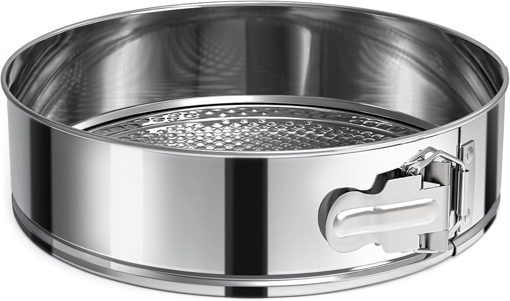 7 Inch Springform Pan 304 Stainless Steel Nonstick Leakproof Springform Cake Pan with Removable Bottom, Round Spring Form Cheesecake Pans