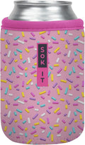 Sok It CanSok Sleeve for Beer & Soda Insulated Neoprene Cover (Sweet Sprinkles, 12oz Can Sleeve)