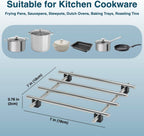 4Pcs Stainless Steel Trivet for Hot Dishes, Lightweight Metal Trivets for Hot Pots and Pans, Metal Cooling Racks, Heat Resistant Mats for Countertop Cooling, Cooking Baking Pans Holder, 7"x7"