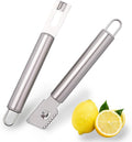 2 Piece Stainless Steel Lemon Zesters, Upgraded Lemon Zester & Channel Knife Set, Citrus Zester & Orange Peeler Tool, Premium Lemon Grater for Family Kitchen, for Bar Bartenders