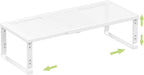 Heavy-Duty Adjustable Metal Shelf Organizer - Expandable & Stackable Pantry Storage Rack for Kitchen, Bathroom, RV, Cabinets(1 Pack/White, Medium)