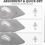 Coffee Mat - Absorbent Hide Stain Rubber Backed Dish Drying Mat for Kitchen Counter - Bar Mats for Countertops Accessories Fit Under Coffee Maker Espresso Machine