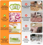 14-in-1 Vegetable Chopper, Multifunctional Veggie Onion Chopper Food Chopper with Container Vegetable Slicer Mandoline Onion Salad Cutter Dicer Essentials Kitchen Accessories