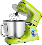Aucma Stand Mixer,7.4QT Food Mixers, Kitchen Electric Mixer with Dough Hook, Wire Whip & Beater (Green, 7.4QT)