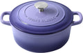 Enameled Cast Iron Duch Oven, 5.5 Quart Round Dutch Ovens Pot with Lid, Dual Handle for Bread Baking, Purple