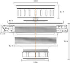 KONE Kitchen Sink Drain Sink Strainer 3-1/2 Inch Drain Assembly Kit Replacement for Universal 3.5 Inch Kitchen Sink, All Stainless Steel Body with Strainer Basket and Drain Stopper (9171，Stainless)