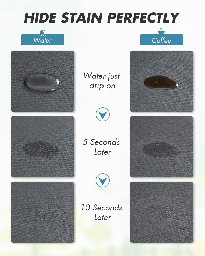 AMOAMI Coffee Mat - Hide Stain Rubber Backed Absorbent Dish Drying Mat for Kitchen Counter - Fits Under Coffee Maker or Machine