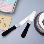 Icing Spatula, Offset Spatula, Stainless Steel with PP Plastic Handle Cake Decorating Frosting Spatula