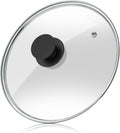 Wadaza Pan Lid 10 Inch - Tempered Glass Pot Lid - Oven Safe Replacement Glass Lid for Frying Pan Wok Pot Skillet