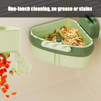 Suction Cup Sink Corner Rack, Sink Strainer Basket, 2025 New Upgraded Suction Cup Press Sink Drainer Basket, Press Automatic Dumping Sinks Strainer Basket (2pcs-b)