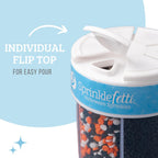 Sweets Indeed Sprinkles 6 Cell Edible Sprinkle Mix Jimmies Perfect for Cake Decorations Baking Ice Cream Cookies Cupcake Topper (Halloween)
