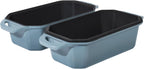 Bread Pan Cast Iron Loaf Pan with Lid Bread Loaf Pan 9x5 Inch Enameled Cast Iron Sourdough Bread Pan, LightBlue
