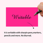 STARLIBOO Neon Colored Labels Stickers 3 x 2 Inch, Rectangle Moving Labels Stickers, 250Pcs Garage Sale Price Stickers, Adhesive Moving Labels for Boxes- Fluorescent Pink