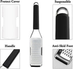 Cambom Cheese Grater Lemon Zester, Graters for Parmesan Cheese, Lemon, Citrus, Garlic, Nutmeg, Chocolate, Fruits, Vegetables, Ginger, Vegetable & Cheese Shredder with Stainless Steel Coarse Blade
