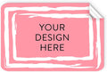 5-1000 Custom Vinyl Stickers - Upload Your own Image, Text, Design, Logo - Personalized Logo Labels for Handmade, Packaging, Bottle, Jars, Candle, Brand Stickers (Pink, 4x2)