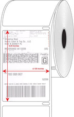 Dymo® Compatible 1744907-4" x 6" Dymo® 4XL Postage Shipping Labels (1 Roll - 220 Labels Per Roll) (6 Pack Fast Direct)