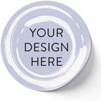 100 Custom Vinyl Stickers - Upload Your own Image, Text, Design, Logo - Personalized Logo Labels for Handmade, Packaging, Bottle, Jars, Candle, Brand Stickers (Lavender Swirls, 1x1)