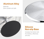 12'' Cake Stand, Cake Spinner Cake Decorating Supplies, Round Decorating Turntable Revolving Aluminum Table Holder Baking Display Tray Plate Tools Accessories for Birthday Wedding Party